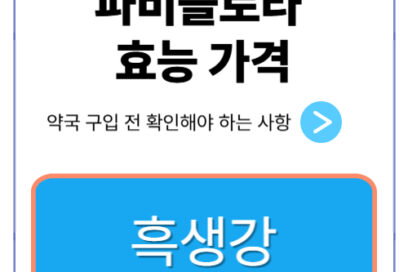파비플로라 효능 가격: 약국 구입 전 반드시 확인해야 할 사항